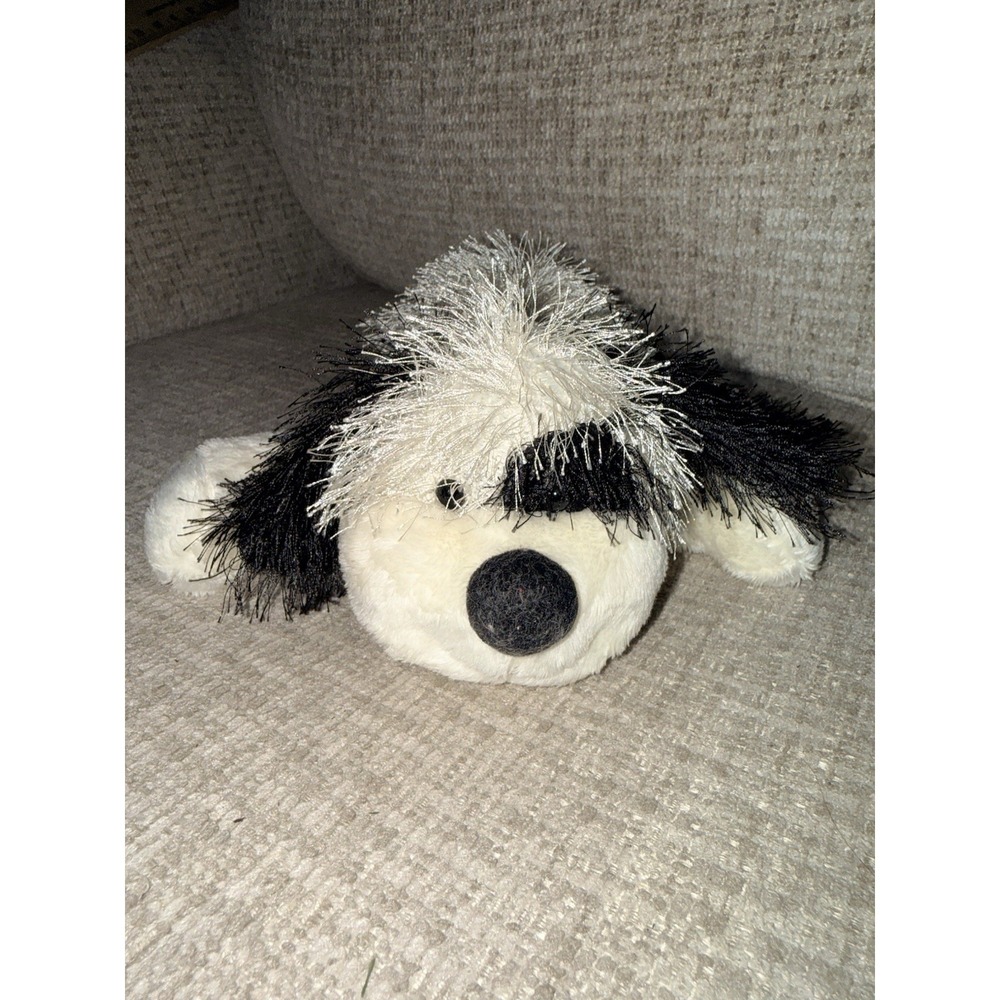 No Code‎ Webkinz Ganz Cheeky Dog Plush Toy Stuffed Animal Black White Shaggy Fur - Picture 2 of 6